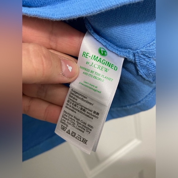 Crew Cuts by J. Crew Kid’s Girl’s XL Blue Quarter-Zip Pullover - Picture 3 of 5